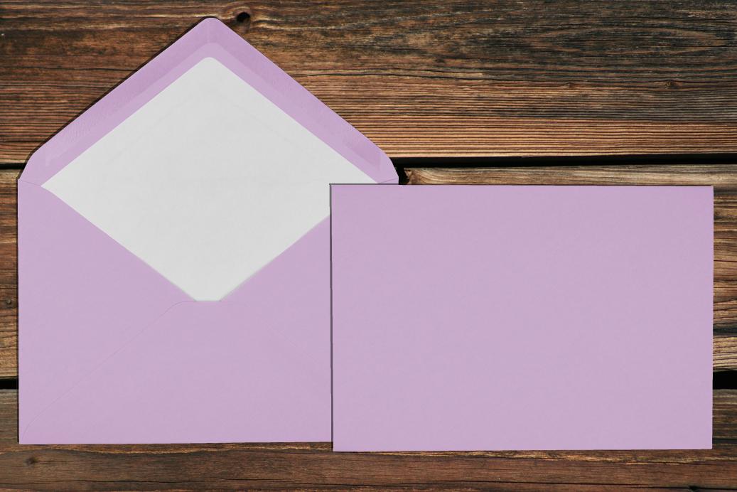 Briefhüllen mit Seidenfutter C5 157x225 mm Nassklebend Orchidee gerippt 100 g/qm